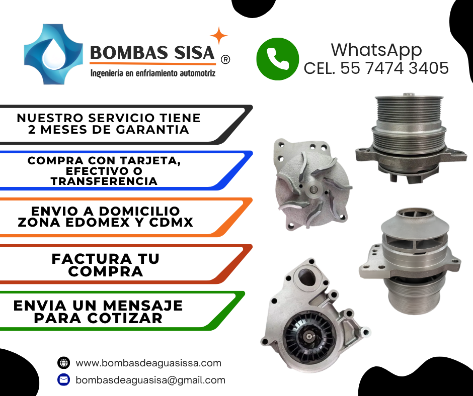 Reparación de Bomba de Agua Mercedes-Benz OM460 Serie 4000 | Garantizada